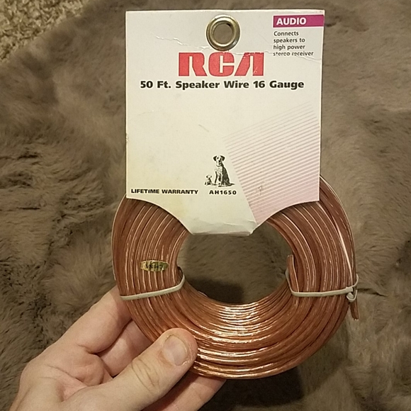 RCA 50ft speaker wire 16 gauge new in package - Picture 4 of 4